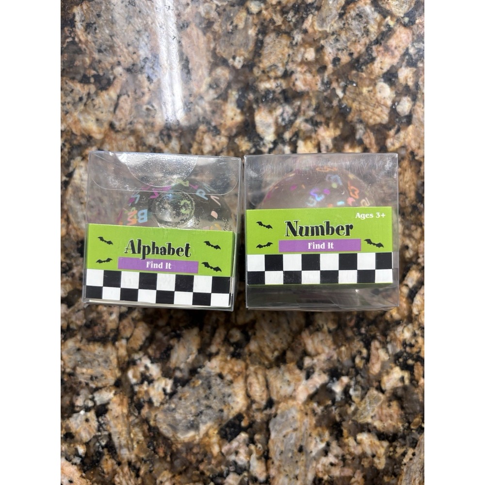 Target Bullseye Halloween Alphabet & Number Find It Sugar Ball Squishy